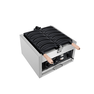 Máquina para Hacer Waffles en Forma de Plátano de 5 Rejillas, Comercial, con Caras Sonrientes, de Acero Inoxidable, Eléctrica, para Hacer Snacks - Product Image 2