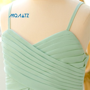 <span class=keywords><strong>Robe</strong></span> de mariée décontractée en mousseline douce <span class=keywords><strong>pour</strong></span> filles MQATZ avec traîne chapelle et ceinture enveloppante LP836 - Product Image 6