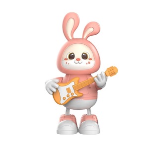 Conejo Guitarrista de Juguete, Robot Musical que Canta y Baila, Unisex para Niños de 4 a 6 Años, Juguete Eléctrico de Plástico, Rosa y Azul Cielo - Product Image 5
