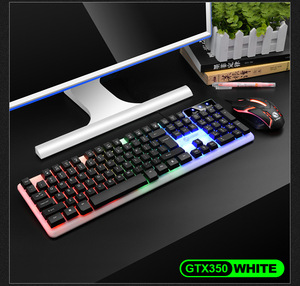 Ensemble <span class=keywords><strong>clavier</strong></span> et <span class=keywords><strong>souris</strong></span> filaires USB 104 touches, rétroéclairage RGB, longue autonomie, compatible OEM pour entreprises et bureaux - Product Image 4