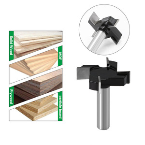 Fraise de type T de 2 pouces de diamètre, tige de 1/2 pouce avec roulement pour le travail du bois, le rainurage et le fraisage - Product Image 2