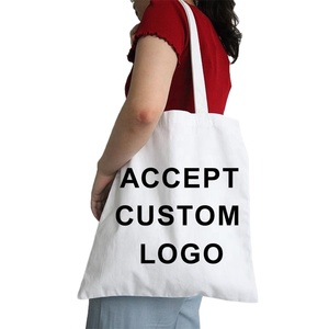 Sacs fourre-tout en toile de coton réutilisables et durables, écologiques, avec motif lettres imprimé en sérigraphie, sacs de shopping personnalisés à la mode - Product Image 3
