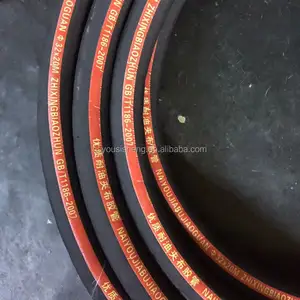 China hydraulic hose factory supplier black rubber tube 2 inch drainage hose