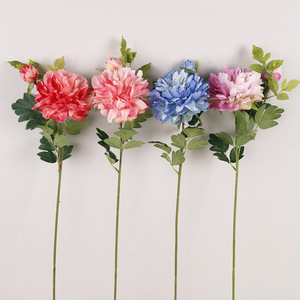 Flores de Peonía Artificiales de Seda, Alta Simulación, Estilo Oriental, para Decoración de Bodas y Hogar - Product Image 2