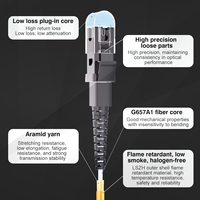 Cordon de brassage à fibre optique double cœur monomode/bimode personnalisable avec connecteurs FC, LC, SC, ST, E20000, MU, MTRJ pour réseaux FTTH/FTTB/FTTX