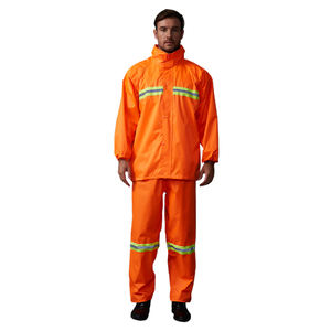 Traffic Duty Mackintosh et pantalon ensemble extérieur anti-tempête travail imperméable sécurité veste de pluie imperméable costume fendu - Product Image 1