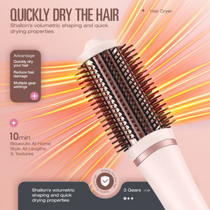 Cepillo de Aire Caliente Profesional SMET de 1500W con Dientes de Aleación, Diseño Antiescaldadura de Dientes Ultra Largos y Secador de Pelo de Alta Velocidad - Product Image 3