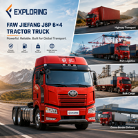 Camion tracteur FAW Jiefang J6P 6x4 420HP, poids lourd, pour le transport de marchandises sur de longues distances