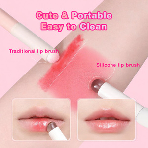 Pincel <span class=keywords><strong>de</strong></span> silicona portátil con forma <span class=keywords><strong>de</strong></span> pata <span class=keywords><strong>de</strong></span> gato para brillo labial y corrector, aplicador <span class=keywords><strong>de</strong></span> maquillaje con tapa para difuminar lápiz labial y mascarilla labial - Product Image 4