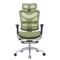 Chaise de bureau pivotante confortable, chaise ergonomique pour ordinateur, chaise en maille respirante avec accoudoirs 3D et repose-pieds pour la maison et le bureau