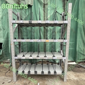 Séparateur d'étagère/panneau d'isolation d'entrepôt avec canal porte-étiquette de prix, déflecteur en PVC et grille métallique pour vêtements, produits alimentaires et entrepôt de stockage - Product Image 6