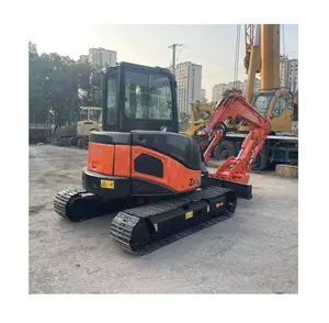 Mini excavadora japonesa Hitachi, usada en Japón, maquinaria excavadora sobre orugas de 5 toneladas a la venta