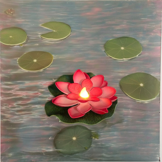 LED Floating Lamp Water Sensor Lotus Flower Lamp Floating Lanterns Battery Operated Lotus Flower Light Diwali Festival Favor