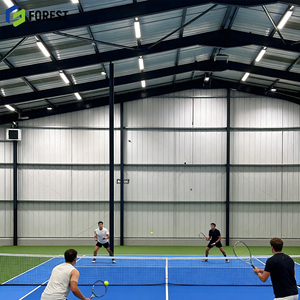 Pabellón Deportivo de Estructura de Acero de Ensamblaje Rápido y Permanente, Centro de Fitness Comunitario, Resistente, de Bajo Costo y Duradero, Prefabricado - Product Image 1