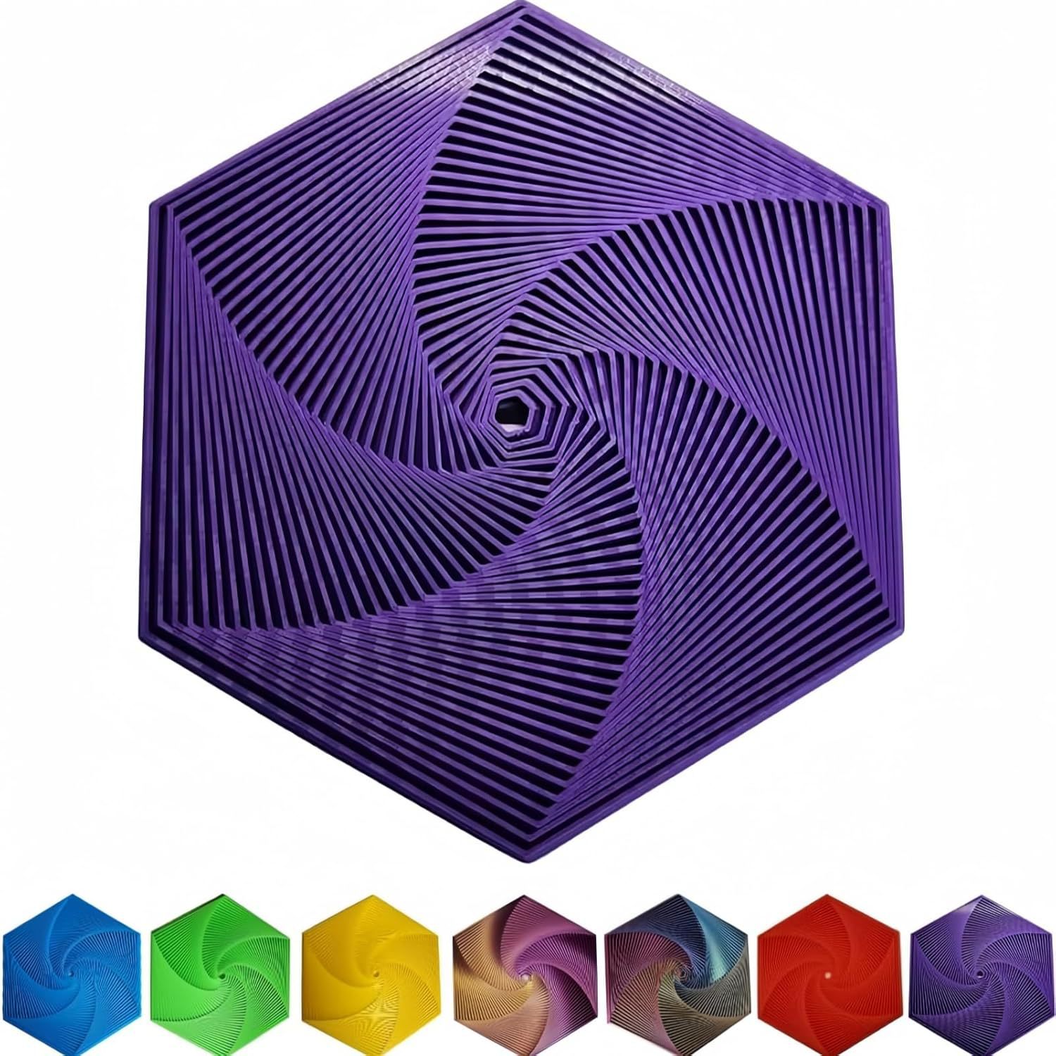 Juguete mágico hexagonal de 12,5 cm - Púrpura