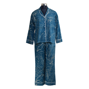 Conjunto de pijama de bambú transpirable para mujer, suministro de ODM, cierre de cordón tejido Sexy para uso doméstico en verano, Otoño, noche de primavera - Product Image 3