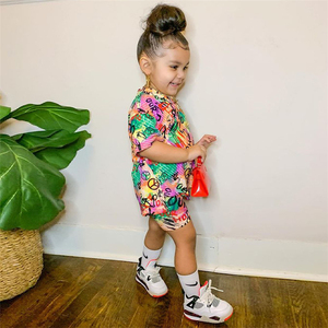 Ensembles de vêtements d'été décontractés pour bébés et petites filles de 1 à 7 ans, imprimés, 2 pièces - Product Image 3