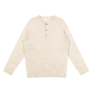 Pull-over décontracté à col rond et manches longues, style automne 2025, tendance, simple, ample, imprimé léopard, ODM, mélange laine et soie - Product Image 4