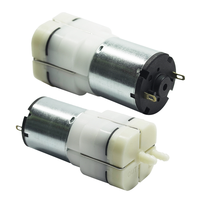 Micro DC 6-24V Cast Steel Diaphragm Pump with DC Brushless Motor for Inflation Automatic Mini Low Pressure Air Pump