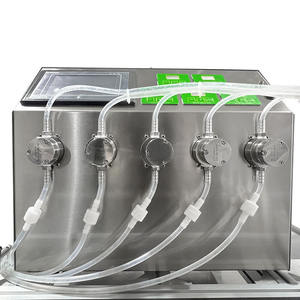 Machine de remplissage automatique de liquides à cinq têtes avec pompe magnétique, haute précision, 220V, garantie 1 an, pour flacons et savon liquide - Product Image 1