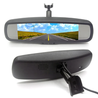 Monitor para Auto/Camioneta IPoster de 7.5 Pulgadas IPS, Espejo Retrovisor AHD 1080P, Entrada de Video de 2 Canales con Soporte No1, Compatible con Toyota, Jeep, Honda, Ford