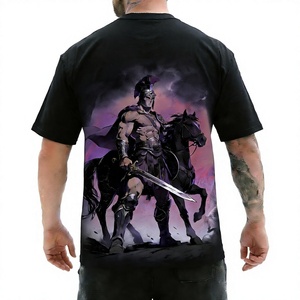 <b>Men</b> Oversized Gym <b>T</b> <b>Shirt</b> O Neck Breathable Short Sleeve Puff Print Fitness Tee Sporty Streetwear - Product Image 4