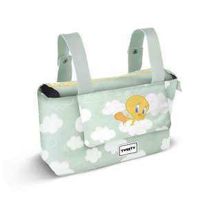 Bolsa organizadora para cochecito de bebé Looney Tunes Tweety Clouds-Hamper Mommy, color verde - Product Image 1