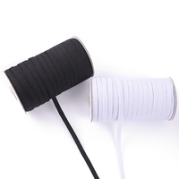 Cordon élastique extensible de 6 mm pour la confection de bijoux et de vêtements DIY, 100/200 yards de bandes élastiques plates