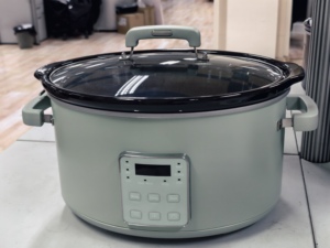 Marmite en céramique de 7 litres avec couvercle en verre, double tension 120V/230V, cuiseur lent numérique – Approvisionnement direct usine - Product Image 6