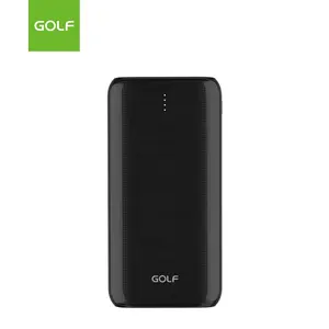 골프 사용자 정의 로고 휴대용 전원 은행 외부 배터리 듀얼 USB 고품질 LED 디스플레이 전원 은행 10000mah 휴대 전화