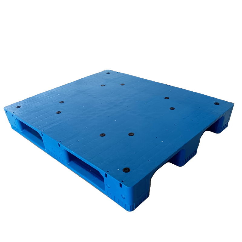 China Pallet Factory 1200x1000 Blue Heavy Duty Food Grade Hygienic Plastic Euro Pallet