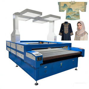 High-Power CO2 Dual-Head Panoramic Large-Format <b>Fabric</b> Laser <b>Cutting</b> <b>Machine</b> High Accuracy Multi-Voltage (220-415V) for Mass - Product Image 1