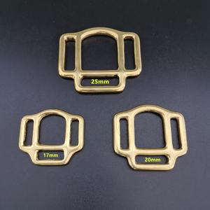 ทองเหลือง2ทางสแควร์<span class=keywords><strong>3</strong></span>ตารางเชือกแขวนคอหัวเข็มขัด15มม. 20มม. 25มม. - Product Image 2