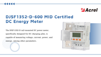 Compteur d'énergie pour chargeur de VE Acrel DJSF1352-D-600 homologué MID, 600A CC, avec shunt intégré haute précision