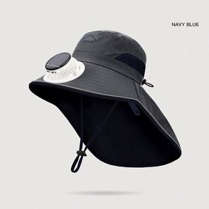 Sombreros de Verano con Ventilador Solar para Niños, Protección Solar, Sombrero de Pescador para Niños con Ventilador Refrigerante - Product Image 6