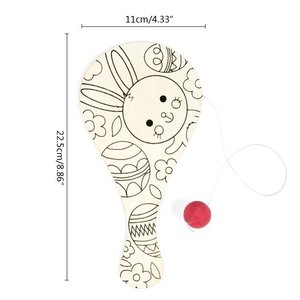 Juguete de Cricket de Madera Hecho a Mano con Diseño de Dibujos Animados y Pintado a Mano - Manualidades y Suministros para Educación Temprana - Product Image 3