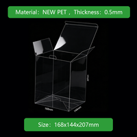 Boîte d'emballage pliable en PET/PVC transparente de 6 pouces pour bougies, personnalisable avec gaufrage, autocollants et artisanat, fabriquée en usine OEM