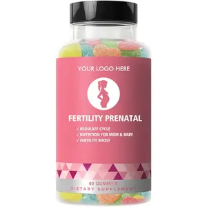 贴牌私人标签生育补充生育产前软糖维生素健康激素和妊娠支持