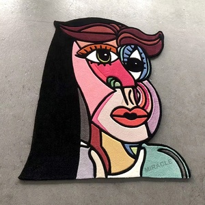 Thiết kế hiện đại Acrylic chần sợi vòng 3D hình dạng tùy chỉnh thảm với chống trượt chống vết bẩn vật nuôi tính năng thân thiện - Product Image 5