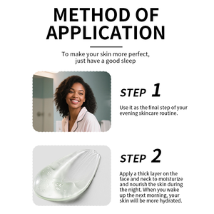 Masque de nuit à l'aloe vera et au thé vert - Gel apaisant et hydratant pour la nuit - Bénéfices revitalisants pour une peau calme, repulpée et rafraîchie - Product Image 5