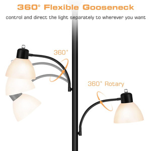 Lámpara de pie LED moderna minimalista para sala de estar, dormitorio, estudio, escritorio, luz de lectura - Product Image 4