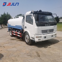 Dongfeng, camión cisterna de agua de segunda mano de 10000L, rociador de agua con rueda motriz 4x2 diésel con componentes de núcleo de motor de bomba