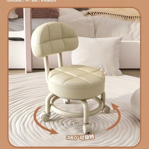 เฟอร์นิเจอร์สำนักงานที่บ้าน เก้าอี้บาร์ทรงสูงปรับระดับได้สีดำทันสมัย เก้าอี้ทานอาหารสูงสำหรับเคาน์เตอร์ครัว เก้าอี้บาร์หมุนได้ - Product Image 2