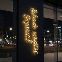 Letras de Canal 3D con Retroiluminación de Neón Personalizadas para Publicidad Exterior, Letrero con Logotipo para Farmacia, Toldo para Bodas