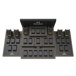 Giá đỡ trưng bày đồng hồ bằng da PU, thiết kế tùy chỉnh, màu đen mờ, mặt sau ngắn, dành cho 30 chiếc đồng hồ, dùng trong triển lãm, hội chợ thương mại, cửa hàng trang sức. - Product Image 6