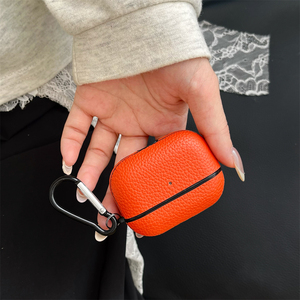 เคสหนัง PU ผิวสัมผัสแบบเรียบง่ายสำหรับ <span class=keywords><strong>Apple</strong></span> airpods 1 2 3 4 Pro 2กล่องชาร์จหูฟังไร้สายสำหรับ airpods Pro 3 - Product Image 5