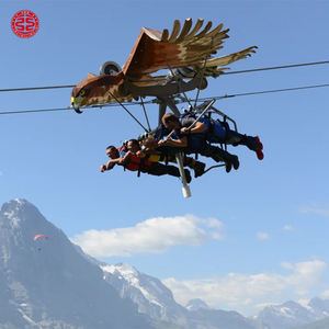 Comercial profesional diversión al aire libre montaña gran parque infantil equipo Park Sky Adventure Gliding Zip Line - Product Image 4