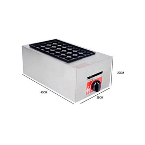 Máquina de Takoyaki a Gas con 28 Orificios para Hacer Bolas de Pescado - Product Image 1