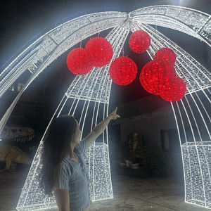 Grande arche <span class=keywords><strong>de</strong></span> Noël pour l'extérieur, motif <span class=keywords><strong>de</strong></span> fête, éclairage <span class=keywords><strong>de</strong></span> fête, <span class=keywords><strong>d</strong></span>écoration <span class=keywords><strong>d</strong></span>'arche <span class=keywords><strong>de</strong></span> rue extérieure, <span class=keywords><strong>d</strong></span>écoration 3D, motif <span class=keywords><strong>d</strong></span>'arche lumineuse, entrée - Product Image 4