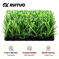 Gazon artificiel en PP écologique pour terrains de football et aménagement paysager de jardin - Couleur verte, installation facile